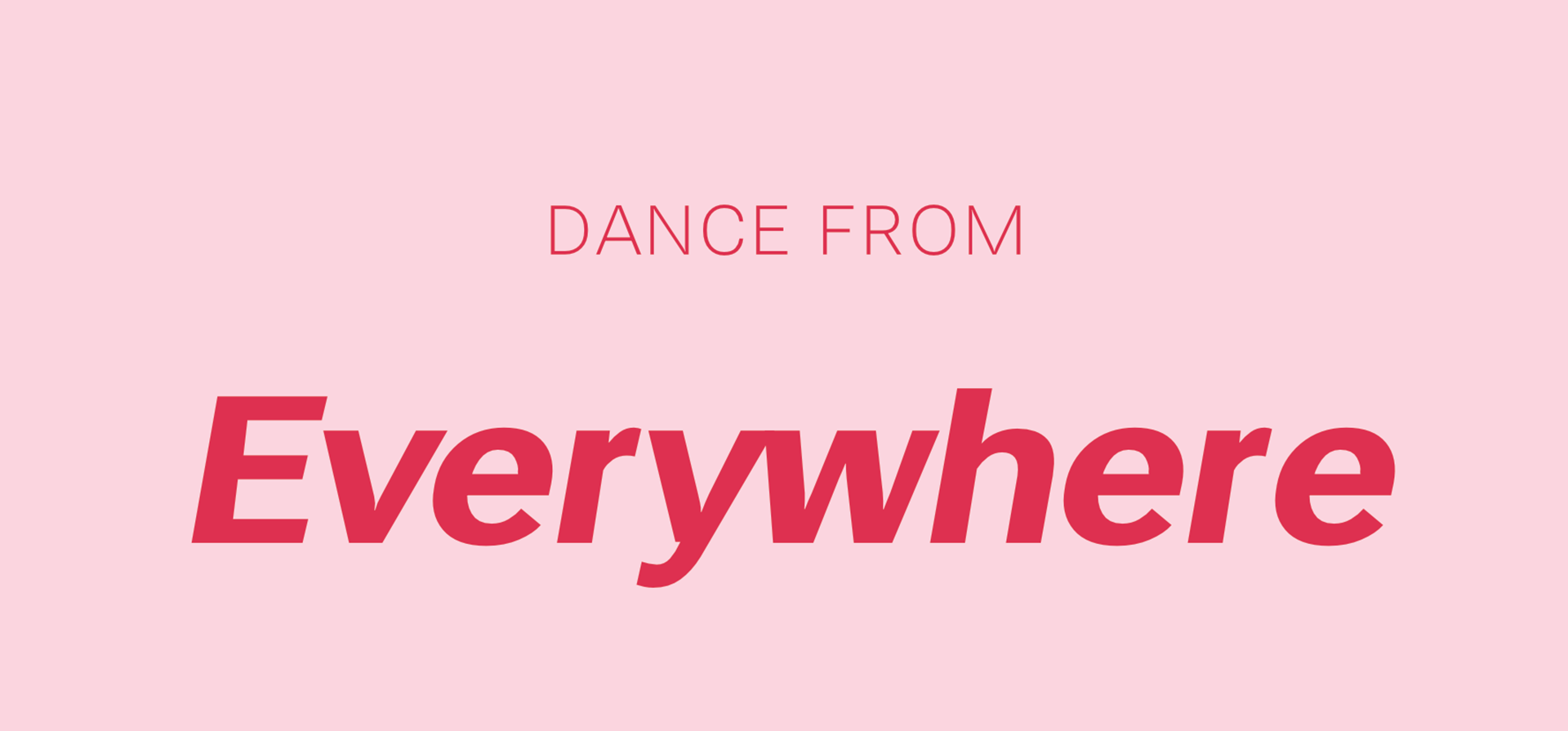 Dance From Everywhere Streaming Programme - Tipperary International Dance Festival 2023