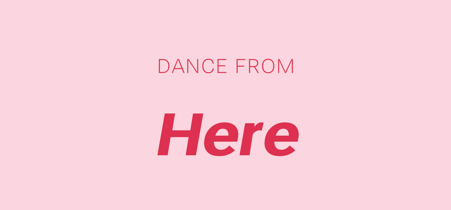 Dance From Here Streaming Programme - Tipperary International Dance Festival 2023